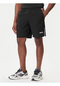BOSS Szorty sportowe S_T-Match 50541370 Czarny Regular Fit. Kolor: czarny. Styl: sportowy