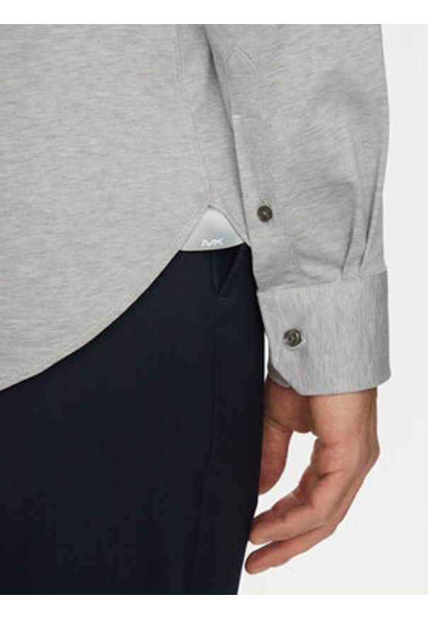 Michael Kors Koszula MD0MD91392 Szary Slim Fit. Kolor: szary. Materiał: bawełna