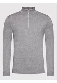 Selected Homme Sweter Berg 16074687 Szary Regular Fit. Kolor: szary. Materiał: bawełna #4