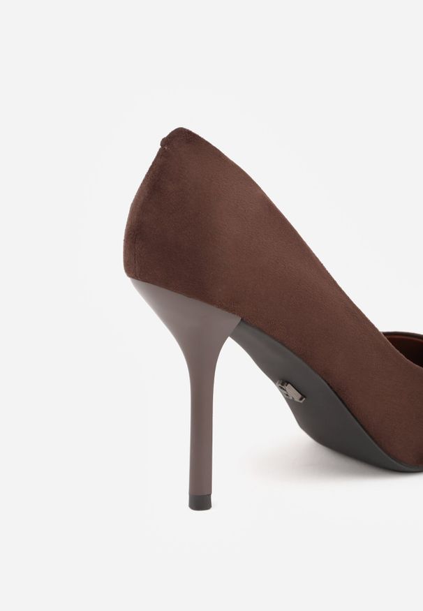 Born2be - Brązowe Klasyczne Szpilki Vices z Wkładką ze Skóry Naturalnej Verite. Okazja: na imprezę, do pracy, na wesele, na spotkanie biznesowe, na ślub cywilny. Nosek buta: szpiczasty. Kolor: brązowy. Materiał: skóra. Obcas: na szpilce. Styl: klasyczny. Wysokość obcasa: średni