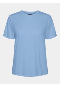 Pieces T-Shirt Anora 17148789 Niebieski Regular Fit. Kolor: niebieski. Materiał: syntetyk