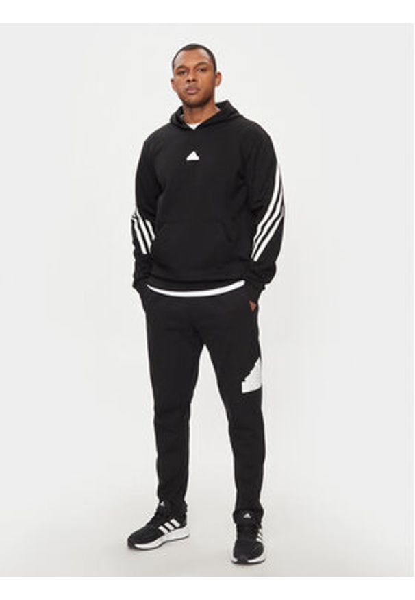 Adidas - adidas Bluza Future Icons 3-Stripes IN1841 Czarny Relaxed Fit. Kolor: czarny. Materiał: syntetyk, bawełna