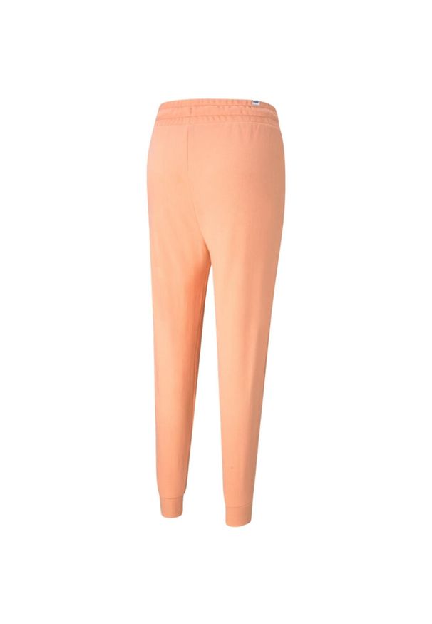 Spodnie damskie Puma Modern Basics High brzoskwiniowe. Kolor: pomarańczowy