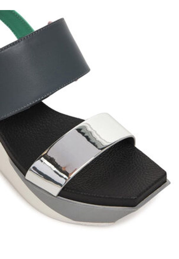 United Nude Sandały Delta Wedge Sandal 1041396716 Kolorowy. Materiał: skóra. Wzór: kolorowy