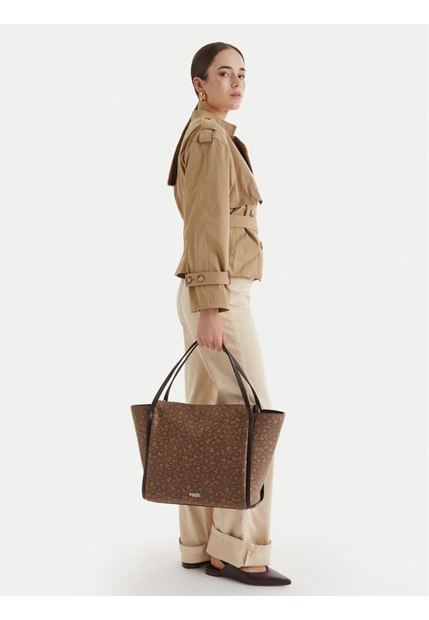 Tous - TOUS Torebka 2002380043 Brązowy. Kolor: brązowy. Materiał: skórzane
