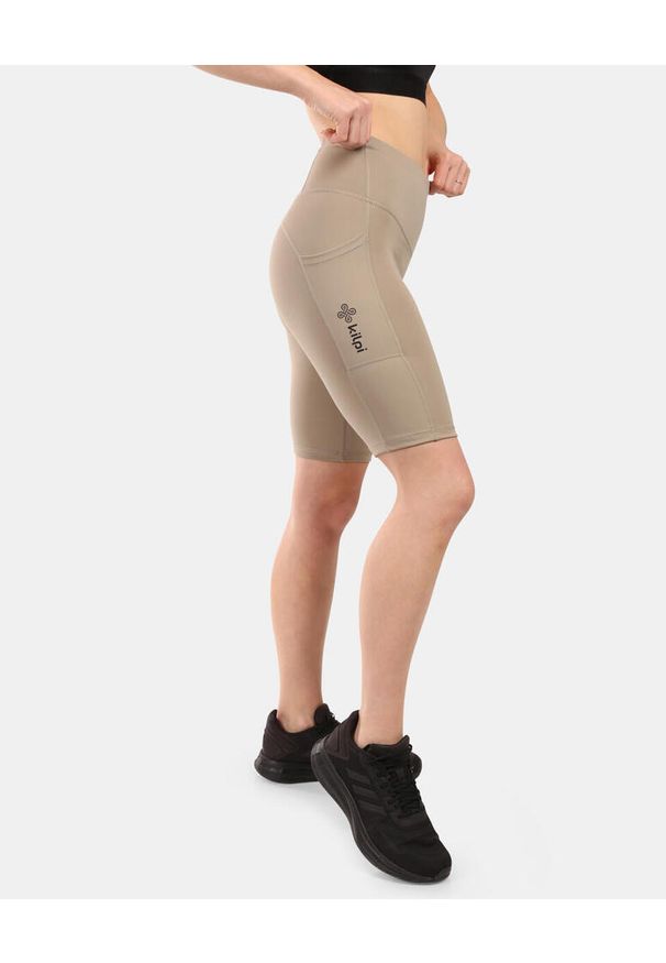 Damskie krótkie legginsy Kilpi ARTEMI-W z funkcją OPTI-DRY. Kolor: zielony. Materiał: nylon. Długość: krótkie