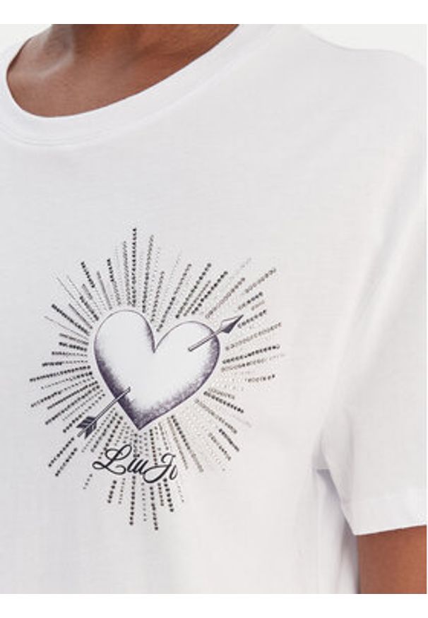 Liu Jo T-Shirt WA6163 JS904 Biały Relaxed Fit. Kolor: biały. Materiał: bawełna