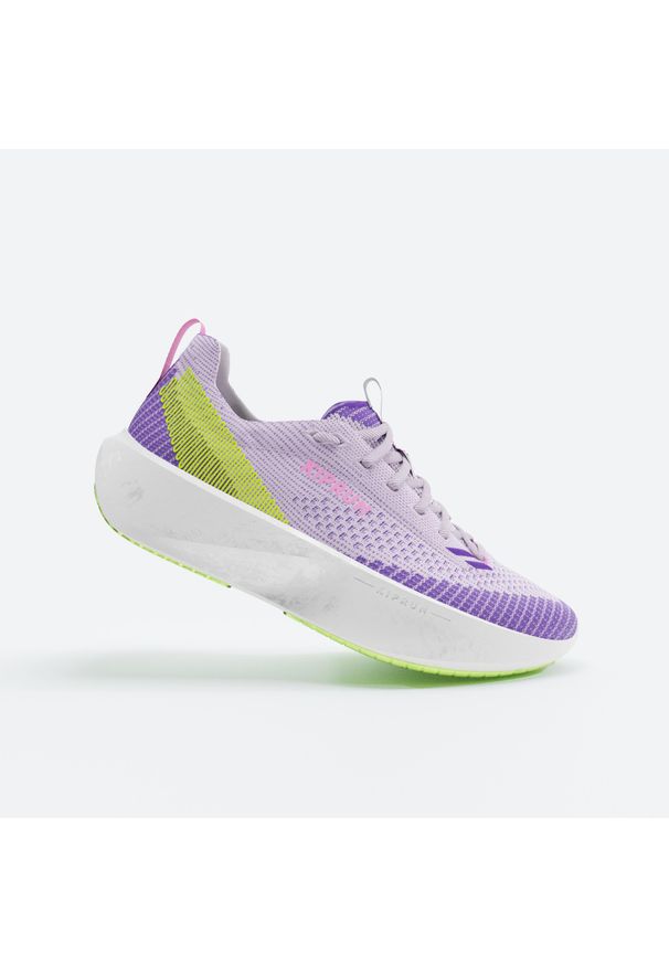KIPRUN - Buty do biegania damskie Kiprun KipX. Kolor: żółty, wielokolorowy, fioletowy, zielony