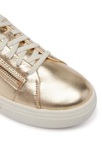 Clarks Sneakersy Hollyrose Zip 26185916 Złoty. Kolor: złoty. Materiał: skóra #2