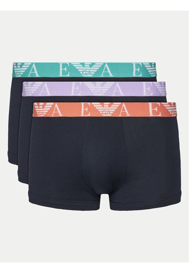 Emporio Armani Underwear Komplet 3 par bokserek EM000259 AF10778 MB139 Granatowy. Kolor: niebieski. Materiał: bawełna