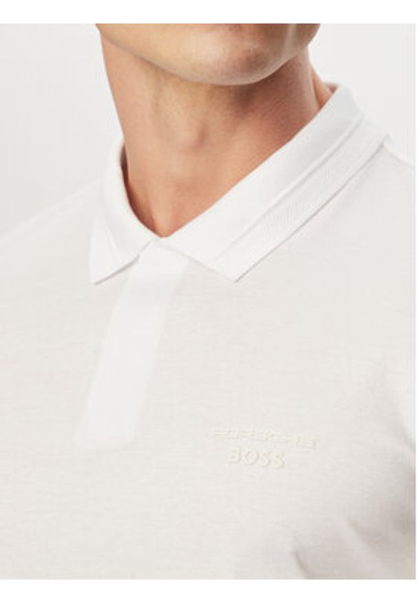 BOSS Polo PS Spirit70 50559801 Biały Regular Fit. Typ kołnierza: polo. Kolor: biały. Materiał: bawełna