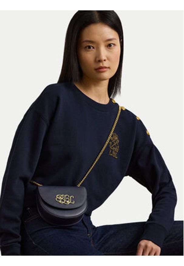 Lauren Ralph Lauren - LAUREN RALPH LAUREN Torebka 431958978003 Granatowy. Kolor: niebieski. Materiał: skórzane