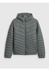 4f - 4F Kurtka z wypełnieniem syntetycznym męska - zielona L. Okazja: na co dzień. Kolor: zielony. Materiał: syntetyk. Styl: klasyczny, casual #1