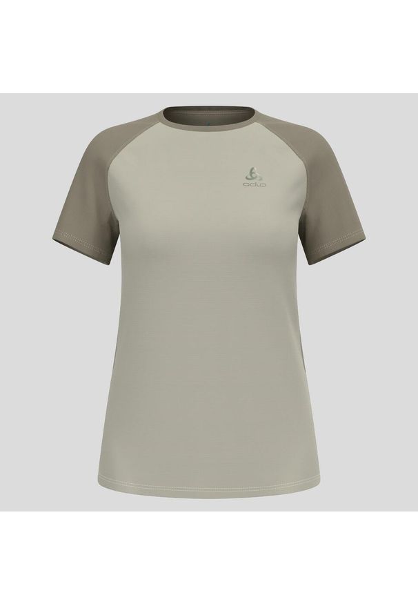 Koszulka do biegania damska Odlo X-Alp Trail T-Shirt Crew Neck S/S. Kolor: beżowy