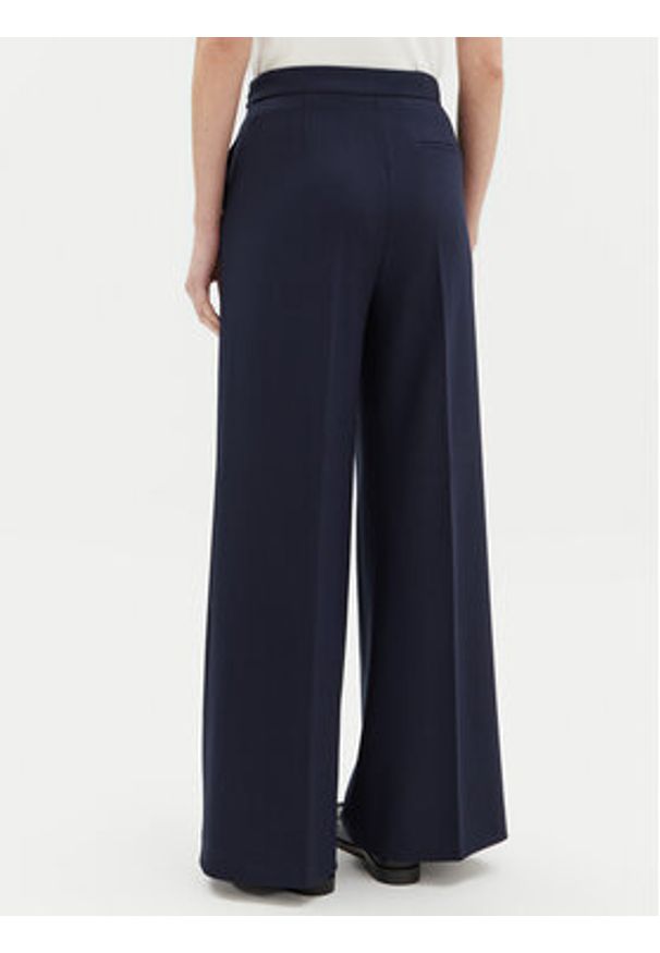 BOSS Spodnie palazzo Tupita 50531846 Granatowy Wide Leg. Kolor: niebieski. Materiał: wiskoza