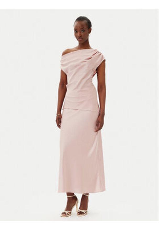 Imperial Spódnica maxi GHN4JBA Różowy Regular Fit. Kolor: różowy. Materiał: syntetyk