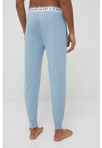 Polo Ralph Lauren spodnie piżamowe 714862624003 męskie gładka. Kolor: niebieski. Materiał: dzianina. Wzór: gładki #4