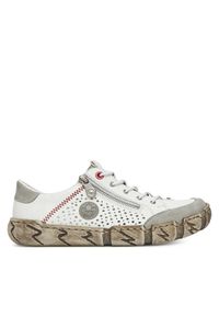 Sneakersy Rieker. Kolor: biały