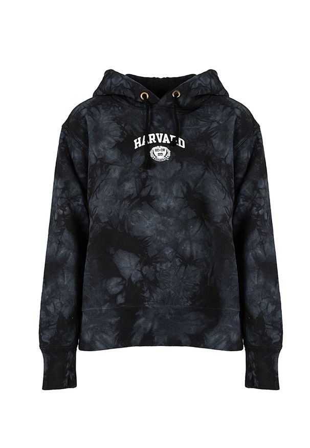 Champion Bluza "Tie-Die" | 114615 | Kobieta | Czarny. Okazja: na co dzień. Typ kołnierza: kaptur. Kolor: czarny. Materiał: bawełna, poliester. Wzór: aplikacja, nadruk. Styl: casual