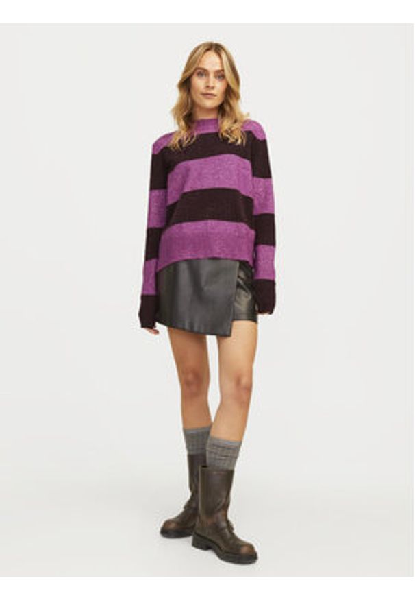 JJXX Sweter Chick 12246493 Różowy Loose Fit. Kolor: różowy. Materiał: syntetyk