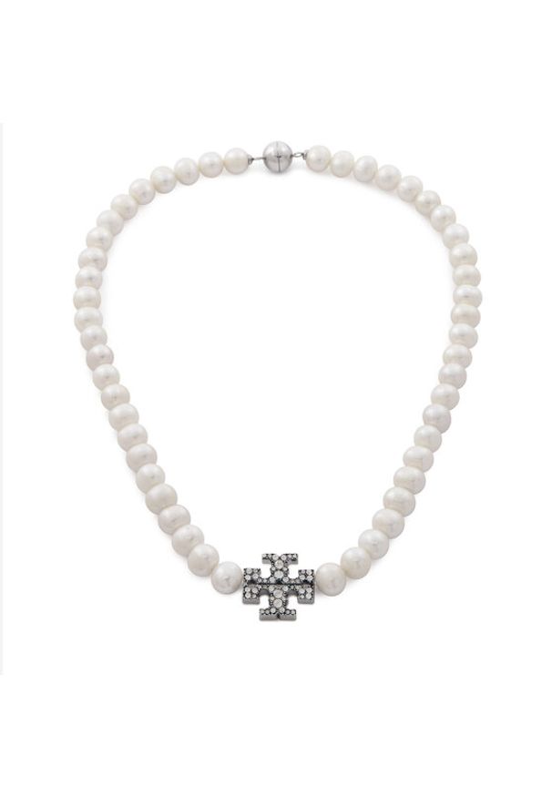 Tory Burch Naszyjnik Kira Pearl 164617 Biały. Kolor: biały