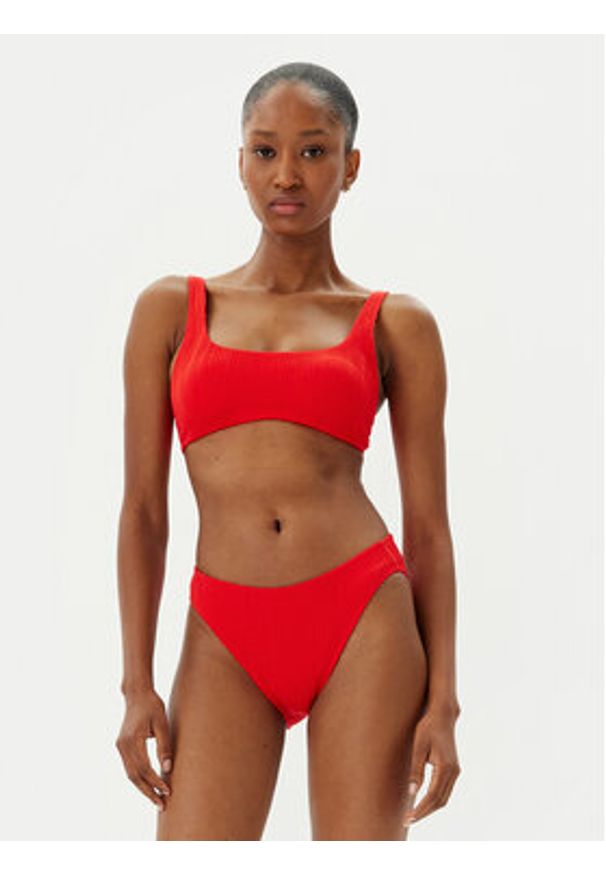 Chantelle Góra od bikini C12VQ0 Czerwony. Kolor: czerwony. Materiał: syntetyk