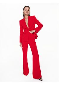Pinko Spodnie materiałowe Sbozzare 100055 7624 Czerwony Regular Fit. Kolor: czerwony. Materiał: syntetyk, materiał