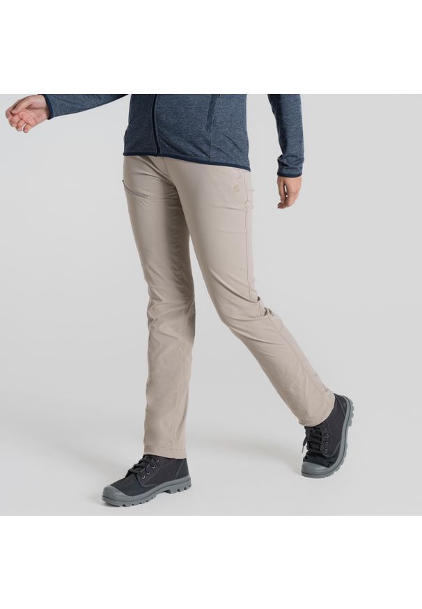 CRAGHOPPERS - Spodnie turystyczne damskie Craghoppers NosiLife Pro Trouser III. Kolor: beżowy