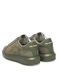 Karl Lagerfeld - KARL LAGERFELD Sneakersy Kapri KL52542F Khaki. Kolor: brązowy. Materiał: nubuk, skóra #6
