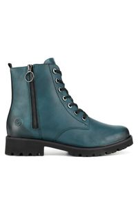 Remonte Botki D8671-12 Niebieski. Kolor: niebieski. Materiał: skóra