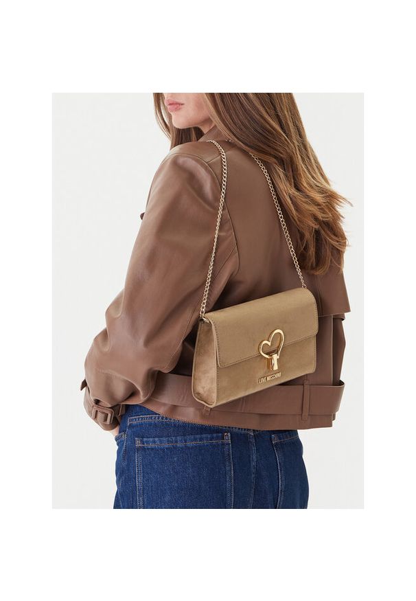 Love Moschino - Torebka LOVE MOSCHINO. Kolor: beżowy