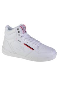 Buty sportowe Sneakersy męskie, Kappa Mangan. Kolor: biały, czerwony, wielokolorowy. Materiał: materiał, syntetyk, tkanina. Sport: turystyka piesza