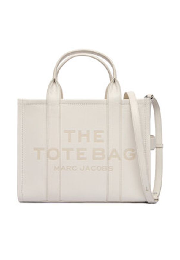 MARC JACOBS - Marc Jacobs Torebka The Leather Medium Tote H004L01PF21 Écru. Materiał: skórzane