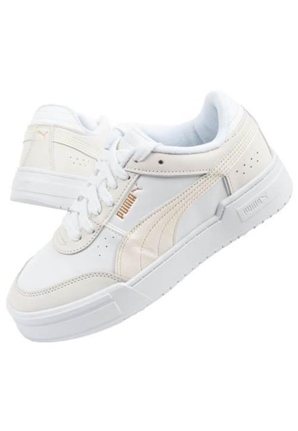 Buty do chodzenia damskie Puma 37987102. Zapięcie: sznurówki. Kolor: biały. Materiał: tkanina, skóra, materiał, syntetyk. Szerokość cholewki: normalna. Sport: turystyka piesza