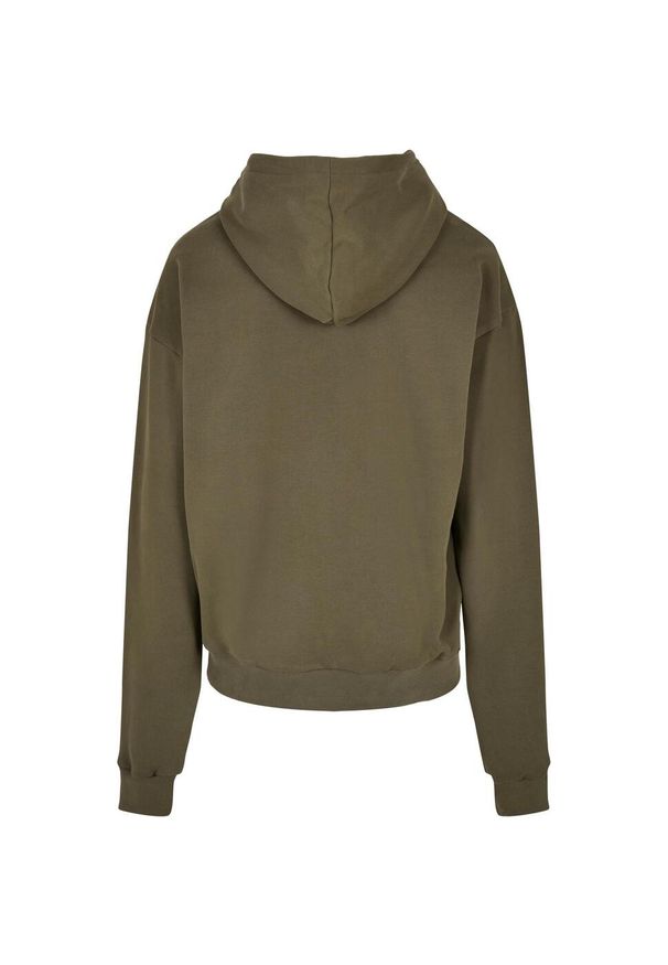 BUILD YOUR BRAND - Bawełniana Bluza Z Kapturem Dla Dorosłych Unisex Ultra Heavyweight Boxy Hoodie. Typ kołnierza: kaptur. Kolor: zielony. Materiał: bawełna