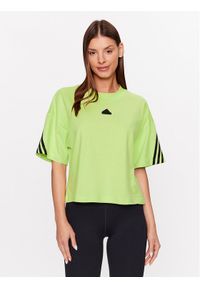Adidas - adidas T-Shirt Future Icons 3-Stripes T-Shirt IL3062 Zielony Loose Fit. Kolor: zielony. Materiał: bawełna #1