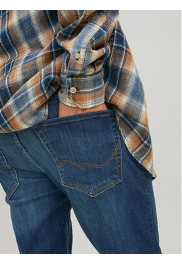 Jack & Jones Jeansy Glenn 12224987 Granatowy Slim Fit. Kolor: niebieski