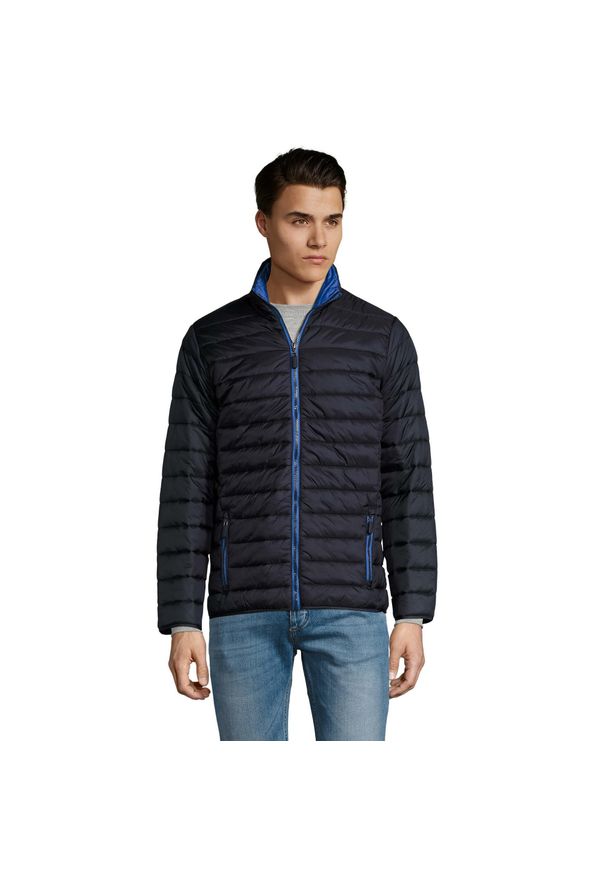 SOL'S - Męska Kurtka Ride Light Padded Jacket. Kolor: niebieski