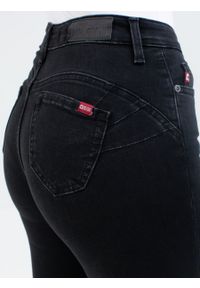 Big-Star - Spodnie jeans damskie push up z wysokim stanem Melinda High Waist 895. Stan: podwyższony. Kolor: szary. Styl: sportowy, rockowy, elegancki