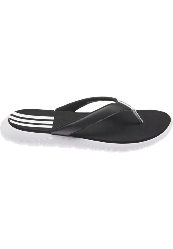 Adidas - Klapki japonki damskie adidas Comfort Flip Flop czarno-białe FY8656. Kolor: wielokolorowy, czarny, biały