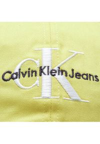 Calvin Klein Jeans Czapka z daszkiem K50K510061 Żółty. Kolor: żółty. Materiał: bawełna, materiał