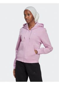Adidas - adidas Bluza ALL SZN Fleece HN4217 Różowy Regular Fit. Kolor: różowy. Materiał: bawełna