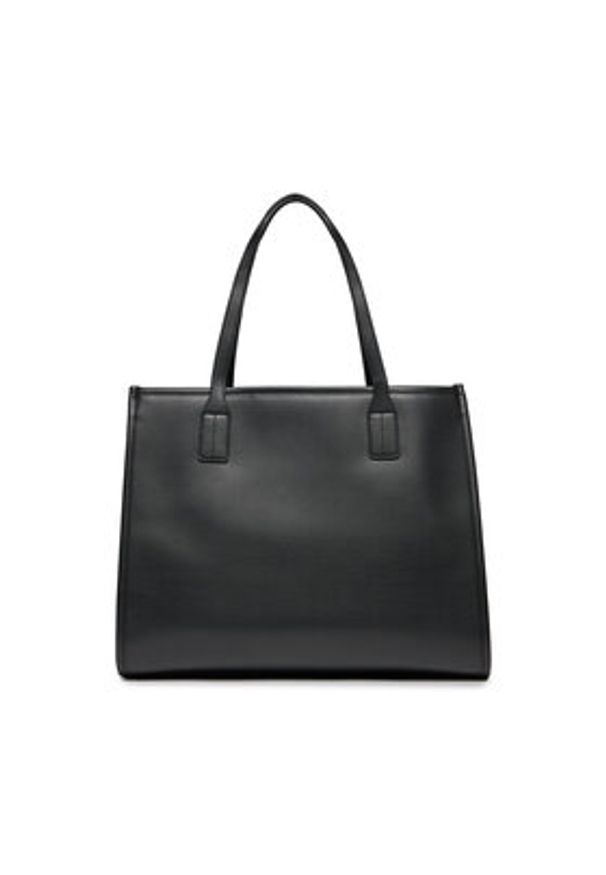 TOMMY HILFIGER - Tommy Hilfiger Torebka Th City Tote AW0AW15690 Czarny. Kolor: czarny. Materiał: skórzane