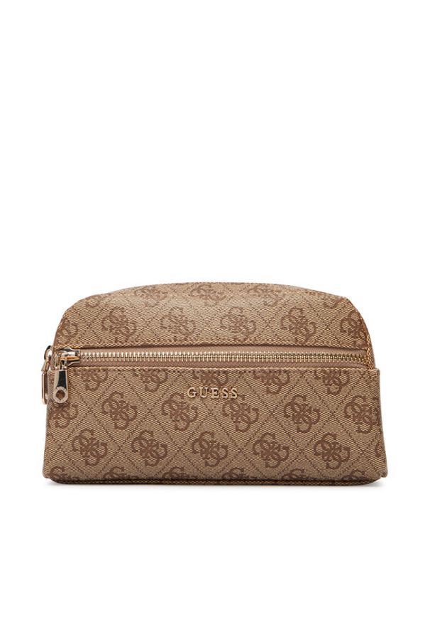 Guess Kosmetyczka PW7564 P6273 Beżowy ciemny. Kolor: beżowy. Materiał: skóra