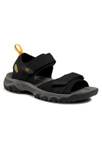 keen - Sandały Keen Targhee III Open Toe H2 1024865 Black/Yellow. Nosek buta: otwarty. Kolor: czarny. Materiał: materiał