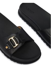 Lauren Ralph Lauren - LAUREN RALPH LAUREN Klapki 802982883002 Czarny. Kolor: czarny. Materiał: skóra #5