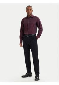 BOSS Koszula H-Joe 50560583 Bordowy Regular Fit. Kolor: czerwony. Materiał: bawełna #5