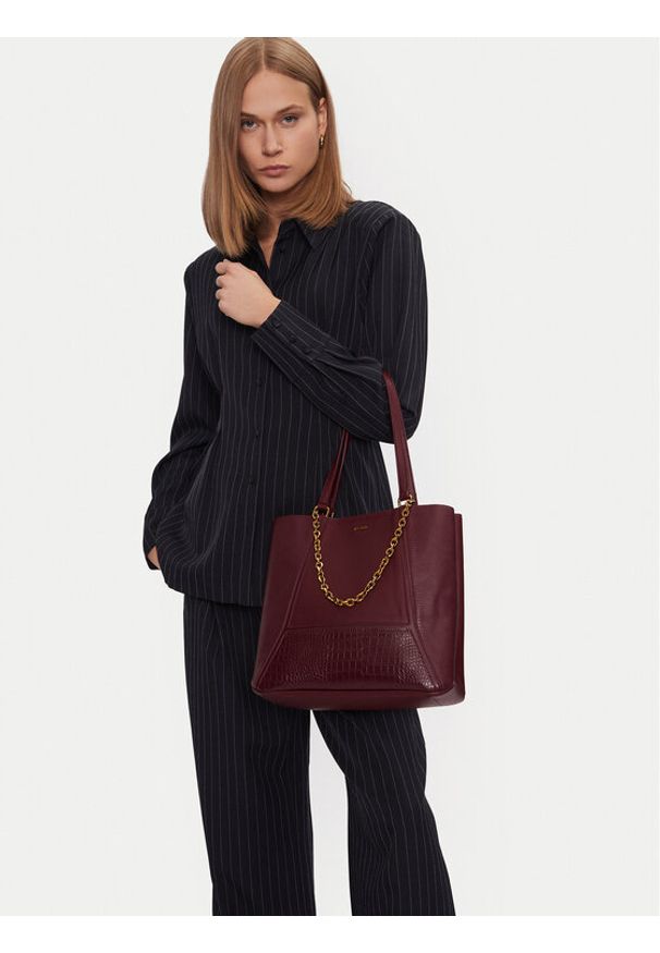 Aldo Torebka Inaya 13863671 Bordowy. Kolor: czerwony. Materiał: skórzane