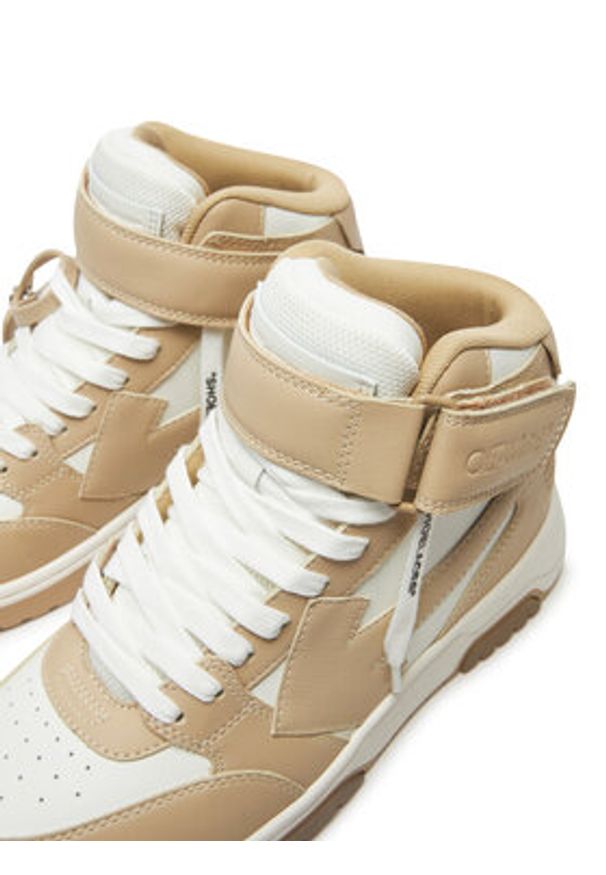 OFF-WHITE - Off-White Sneakersy OWIA275S23LEA0011701 Beżowy. Kolor: beżowy. Materiał: skóra