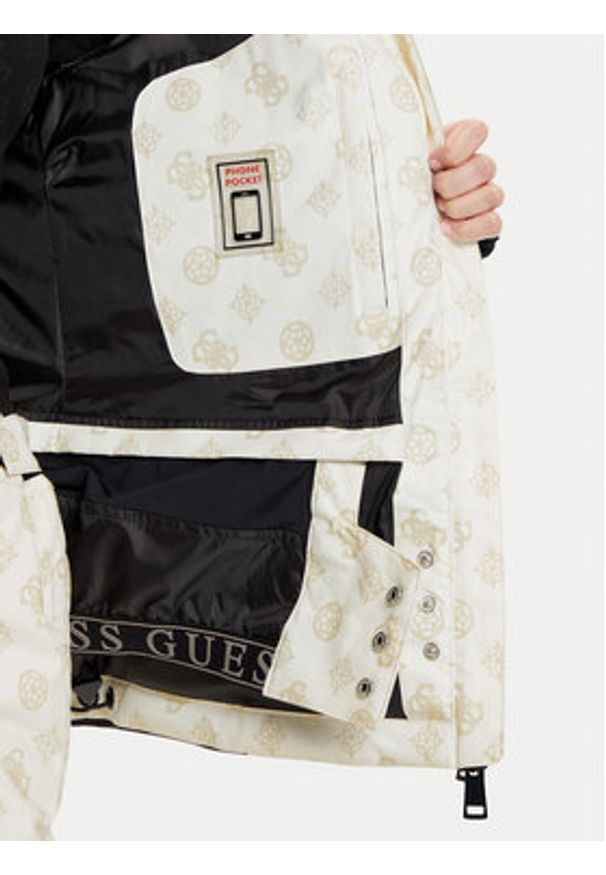 Guess Kurtka narciarska W4PL3N WH0K0 Biały Regular Fit. Kolor: biały. Materiał: syntetyk. Sport: narciarstwo